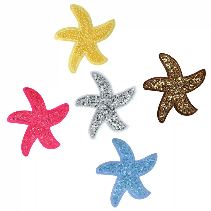 Sequins Star Fish Sew Patch