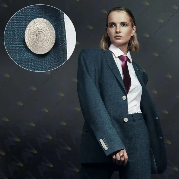 Embossed Floral Metal Buttons | 18mm(28L) & 23mm(36L)