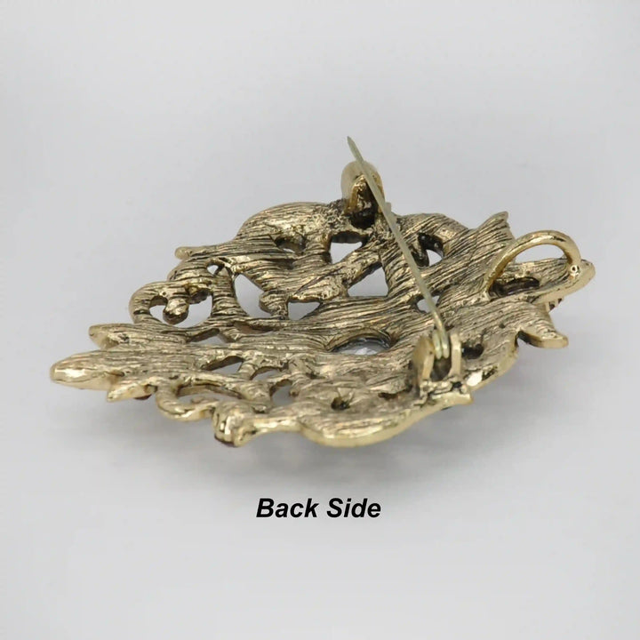 Baroque Revival Cross Brooch