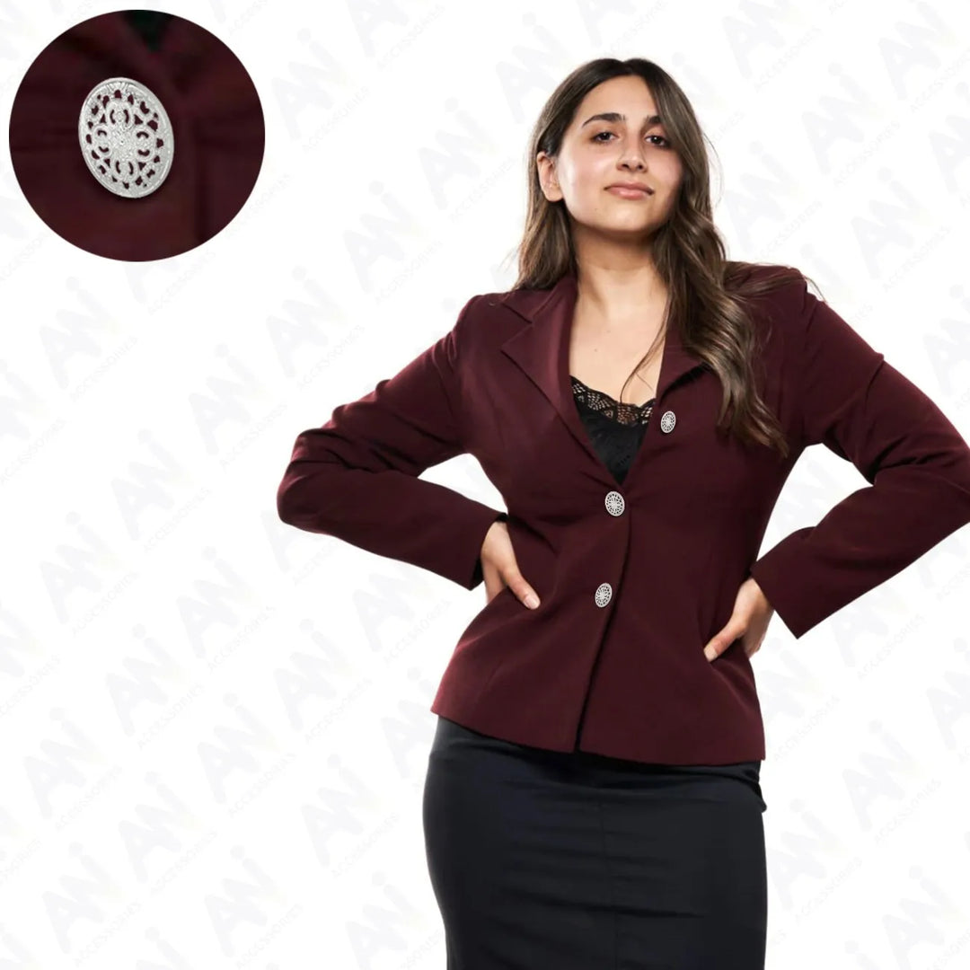 Cutwork Metal Button | 18mm(28L) & 23mm(36L)