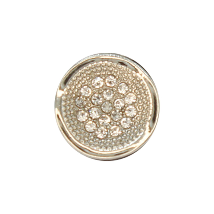 Luxurious Floral Diamond Metal Button