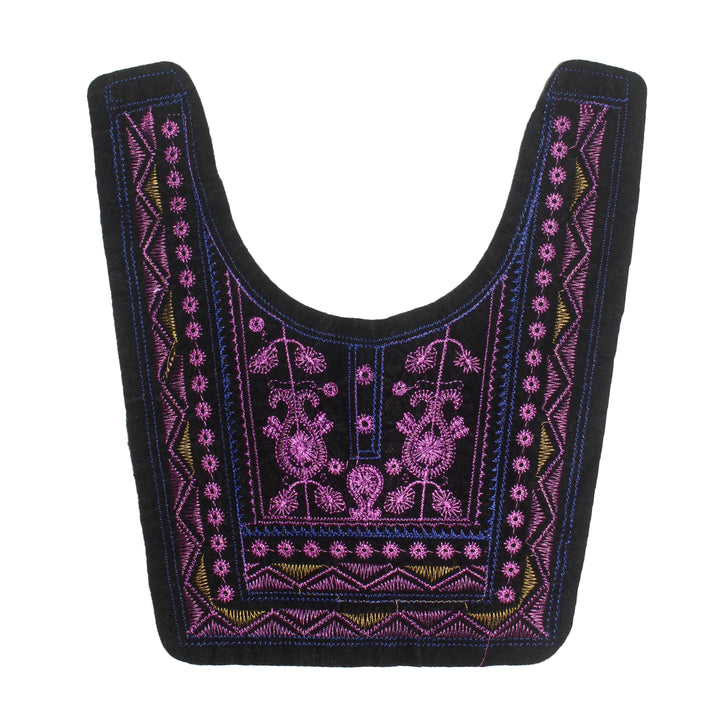 Magenta Color Ethnic Neckline