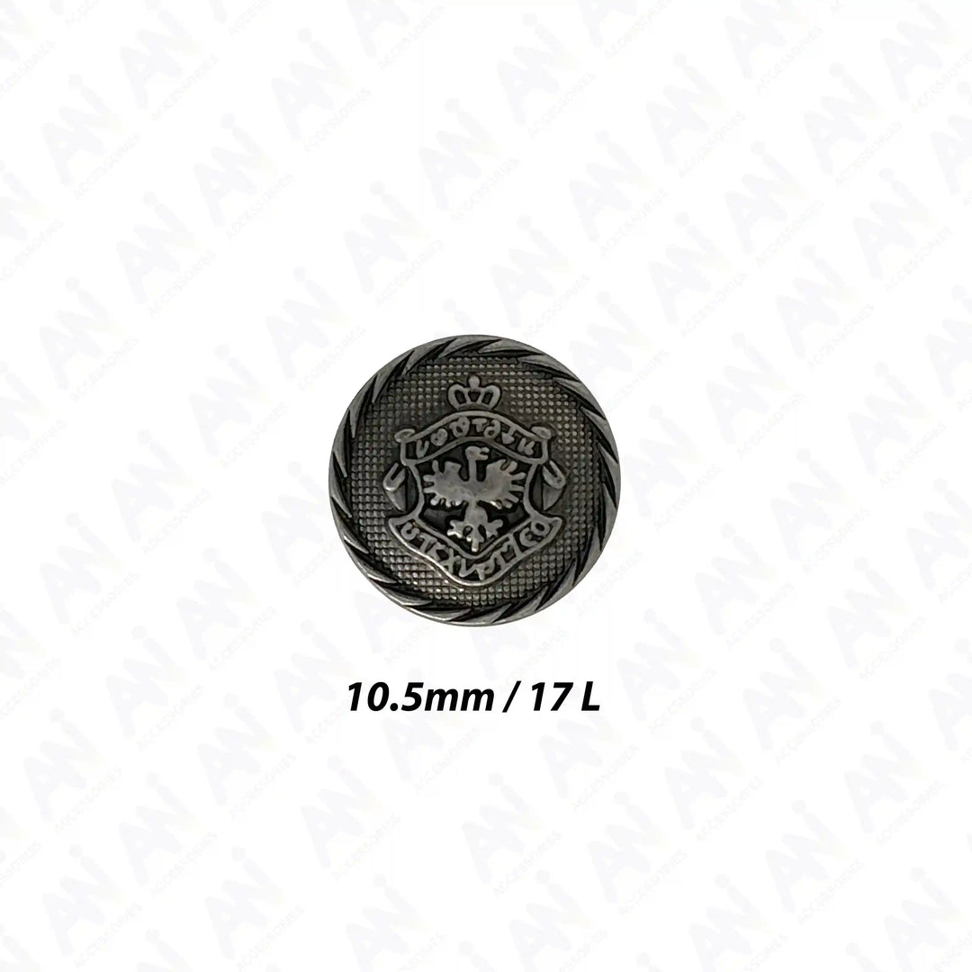 Heraldic Emblem Buttons for Clothing