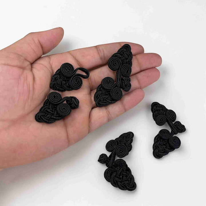 Bow Inspire Cross Cord Design Frog Closure Buttons