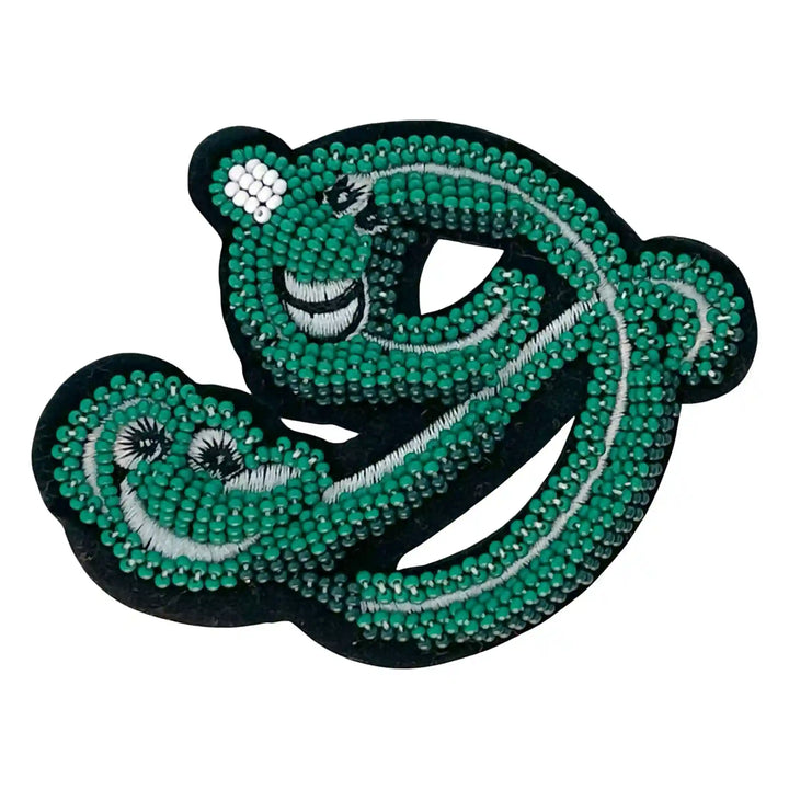 Green Seed Bead Applique