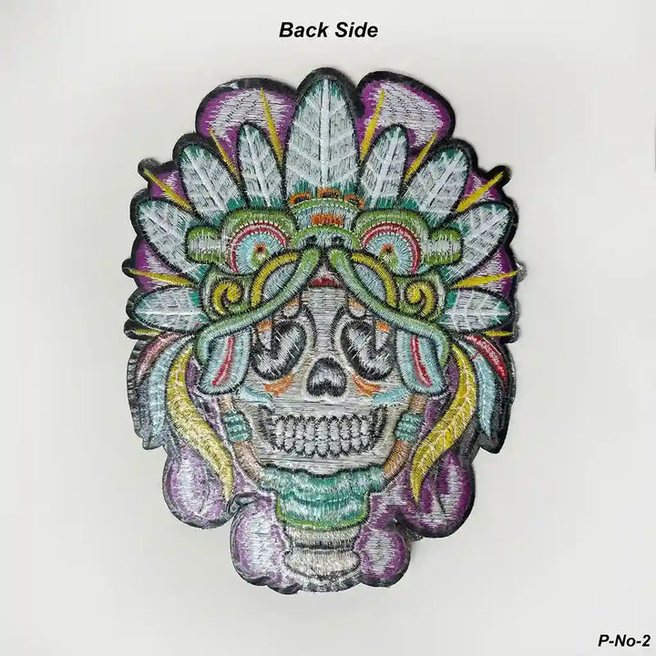 Aztec Priest Ceremonial Skull Hot Fix Patch
