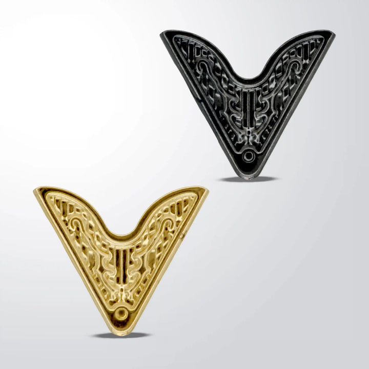 Engraved Western Filigree Collar Tip