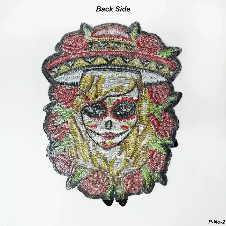 La Catrina Sombrero Embroidered Hot-Fix Patch