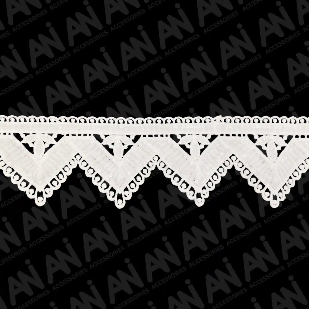 Point de France arrow lace Trim | 2 Meter