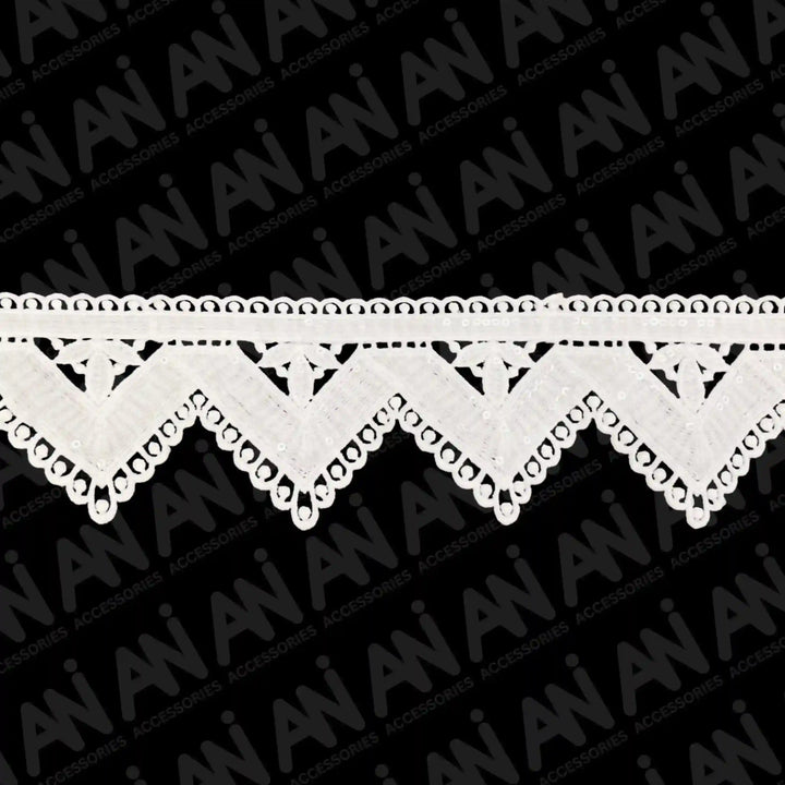 Point de France arrow lace Trim | 2 Meter