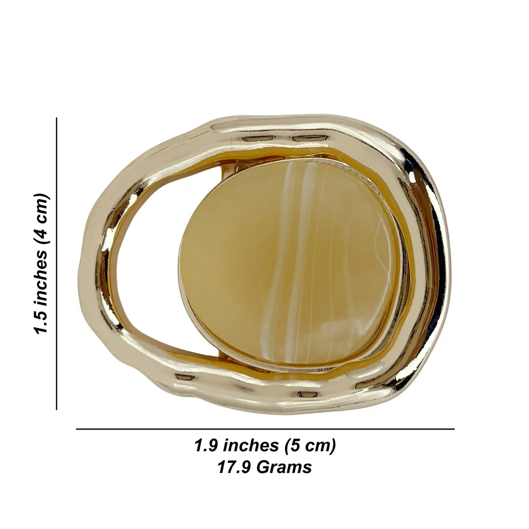 Molten Gold Marbled Buckle