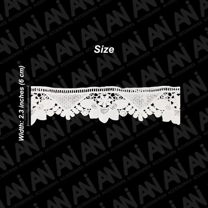 Lily Flower Inspired Sequins Lace | 2 Meter