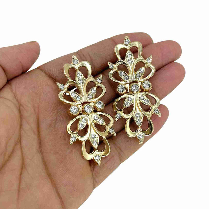 Filigree Butterfly Cardigan Clips Buttons