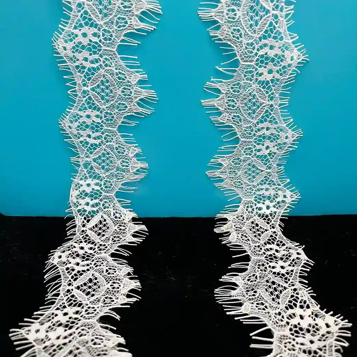 Symmetrical Scalloped Floral Lace