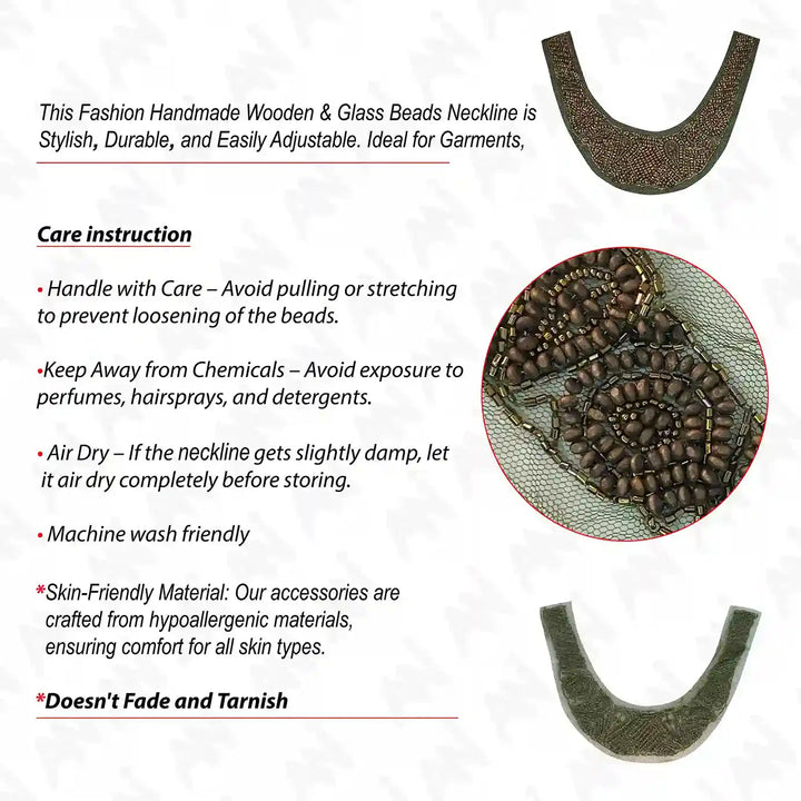 Embellished Round Neckline