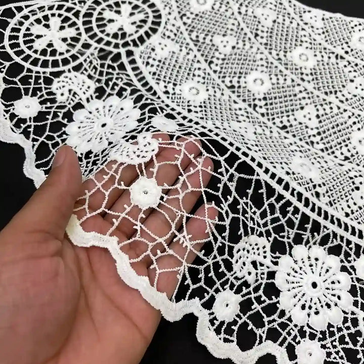 Crochet  Guipure Lace Collar