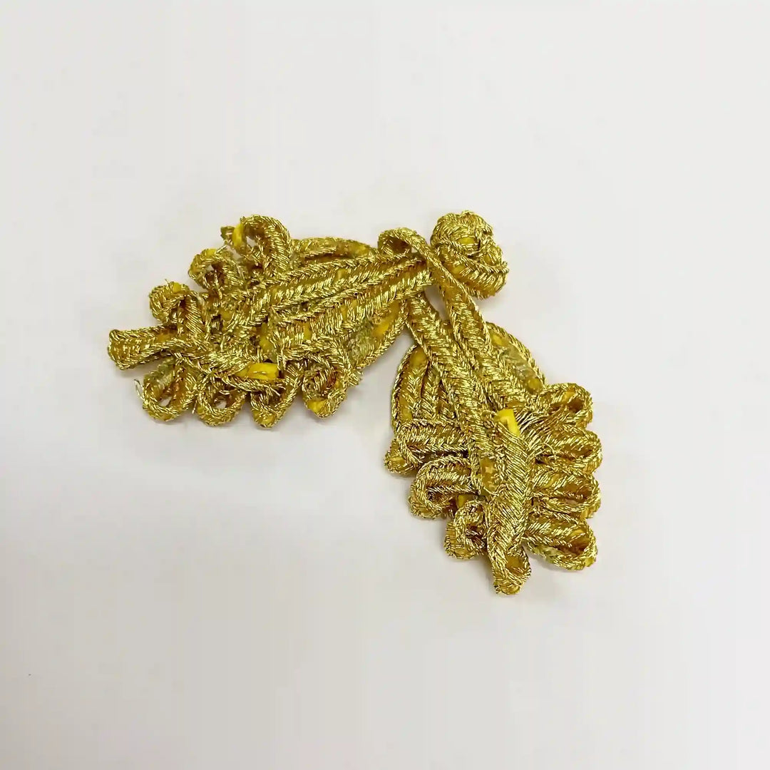 Metallic Lurex Thread Knot Buttons