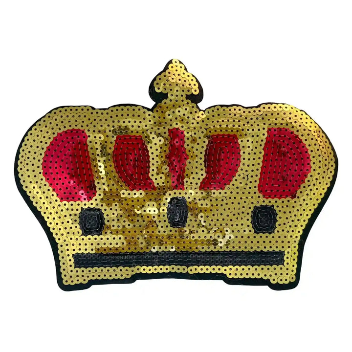 Sequin Crown Sew Patch