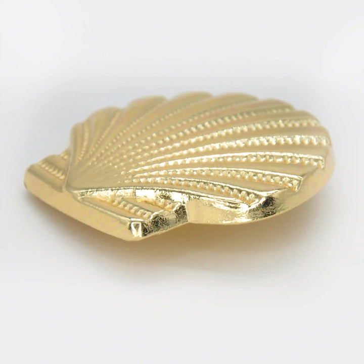 Scallop Sea Shell Metal Buttons | 50mm(80L)