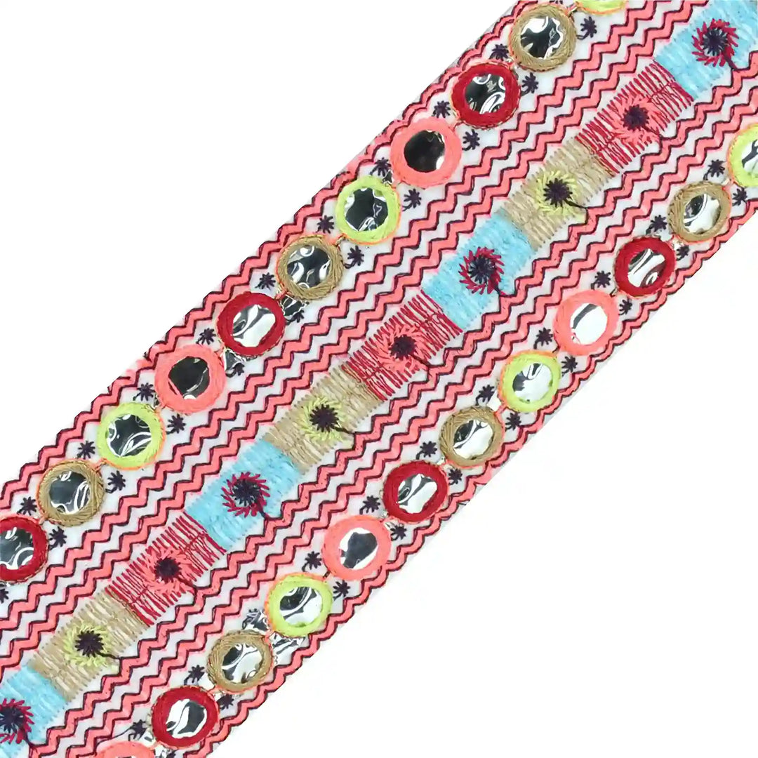 Multicolor Ric Rac Design Lace | 2 Meters