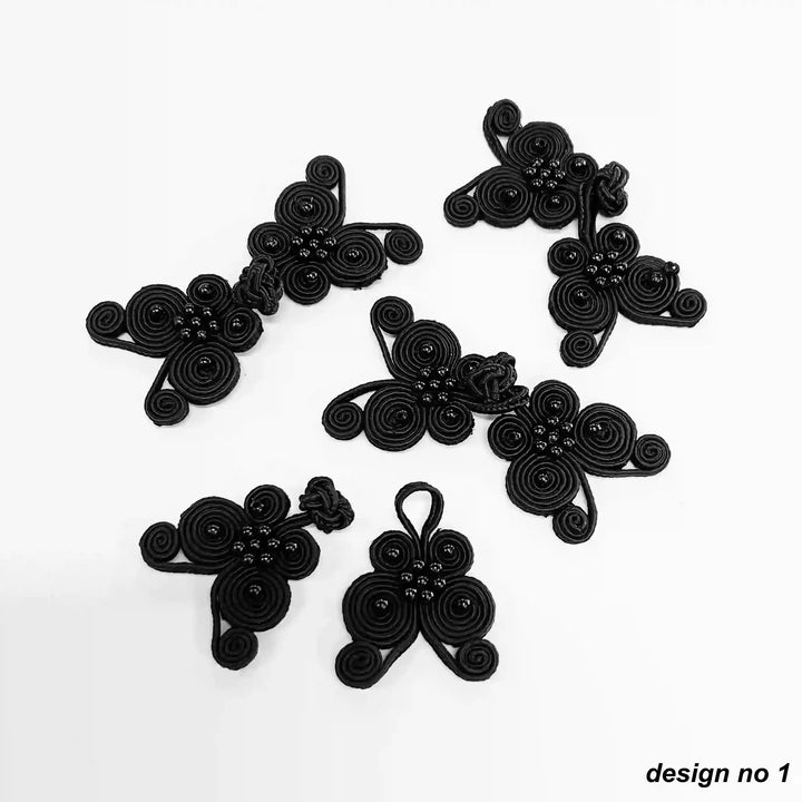 Beaded Grand Butterfly Knot Button