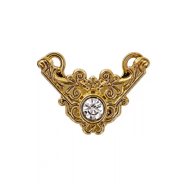 Filigree Rhinestone V Style Collartip