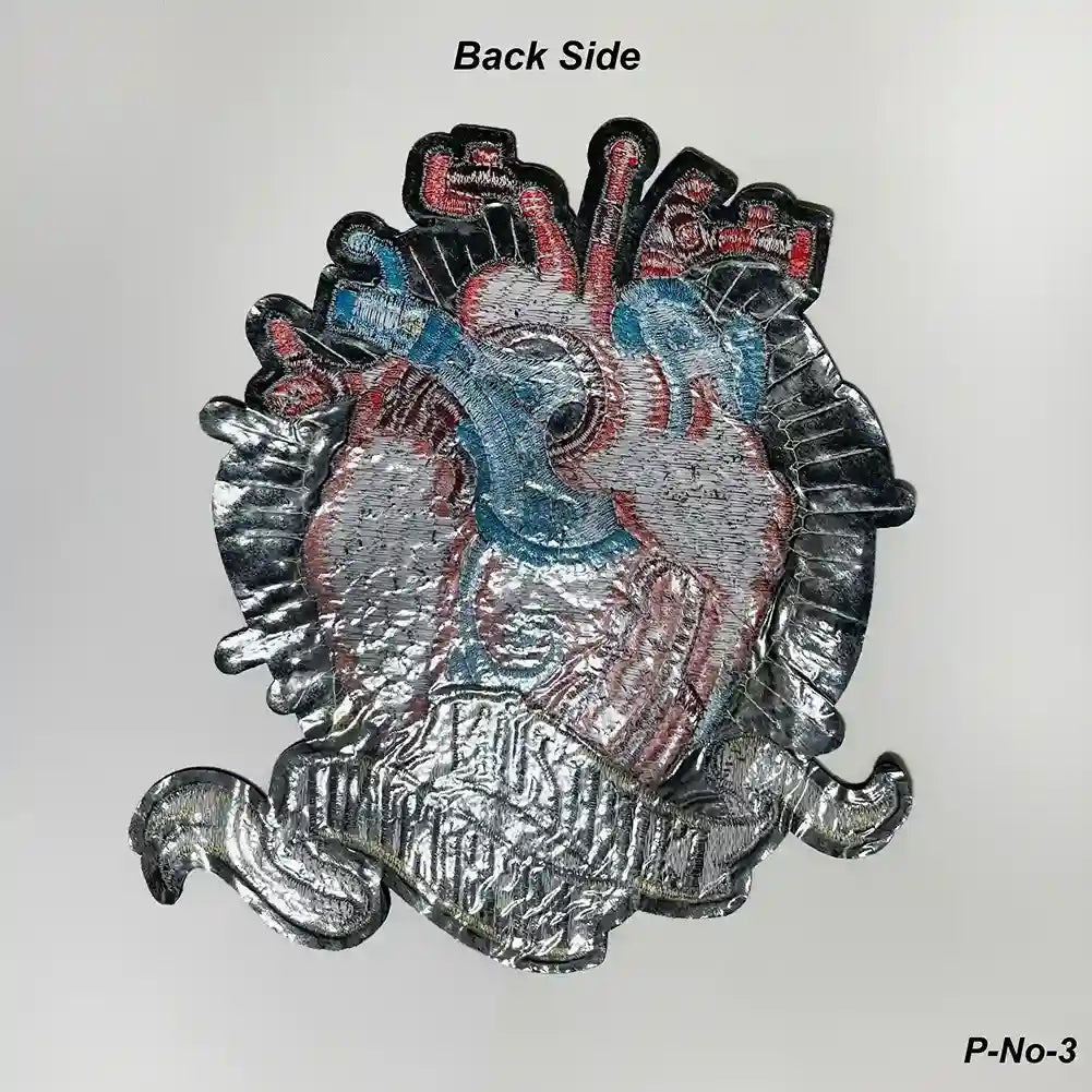 Anatomical Heart with Scroll Hot-Fix Patch