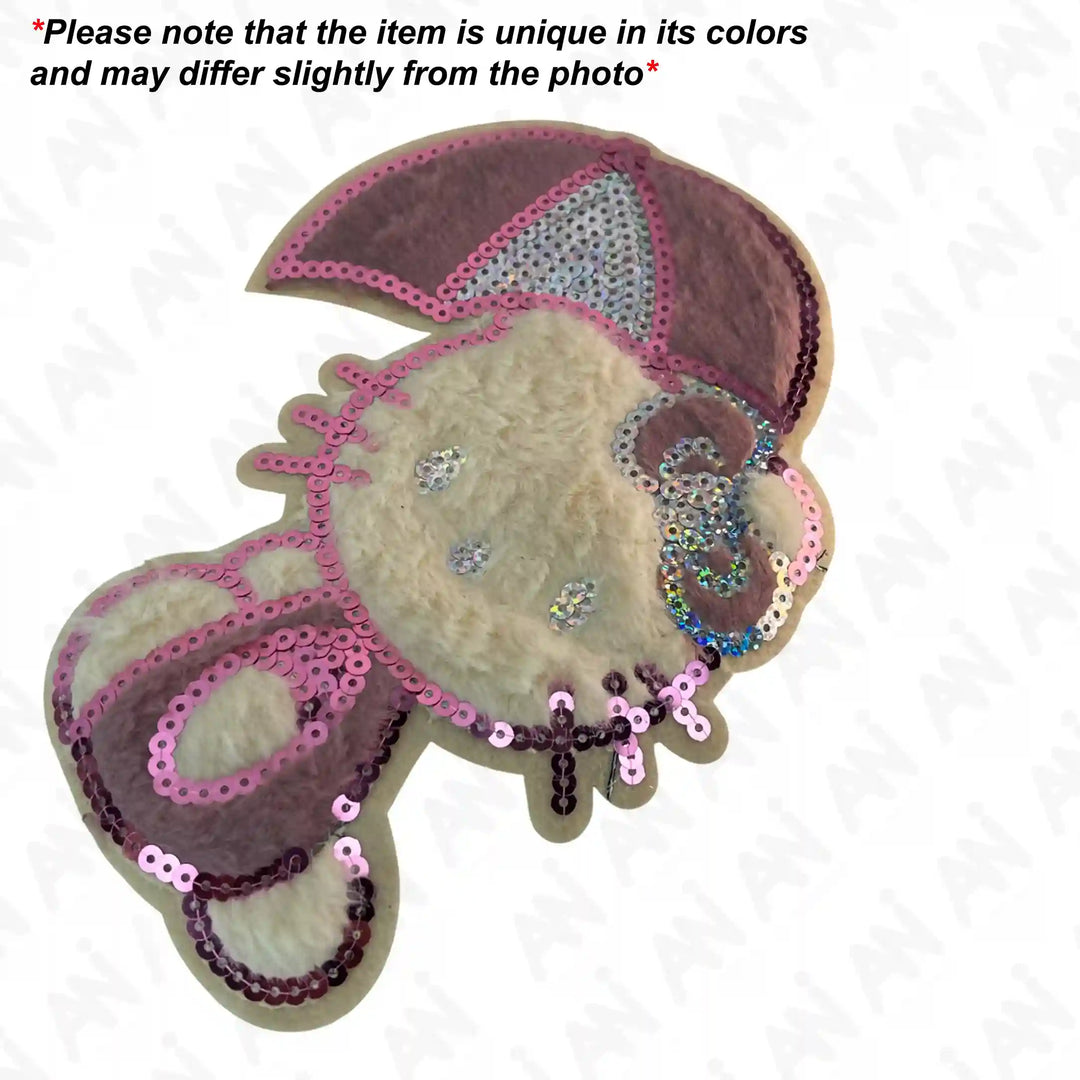 Fuzzy Hello Kitty Sequin Patch