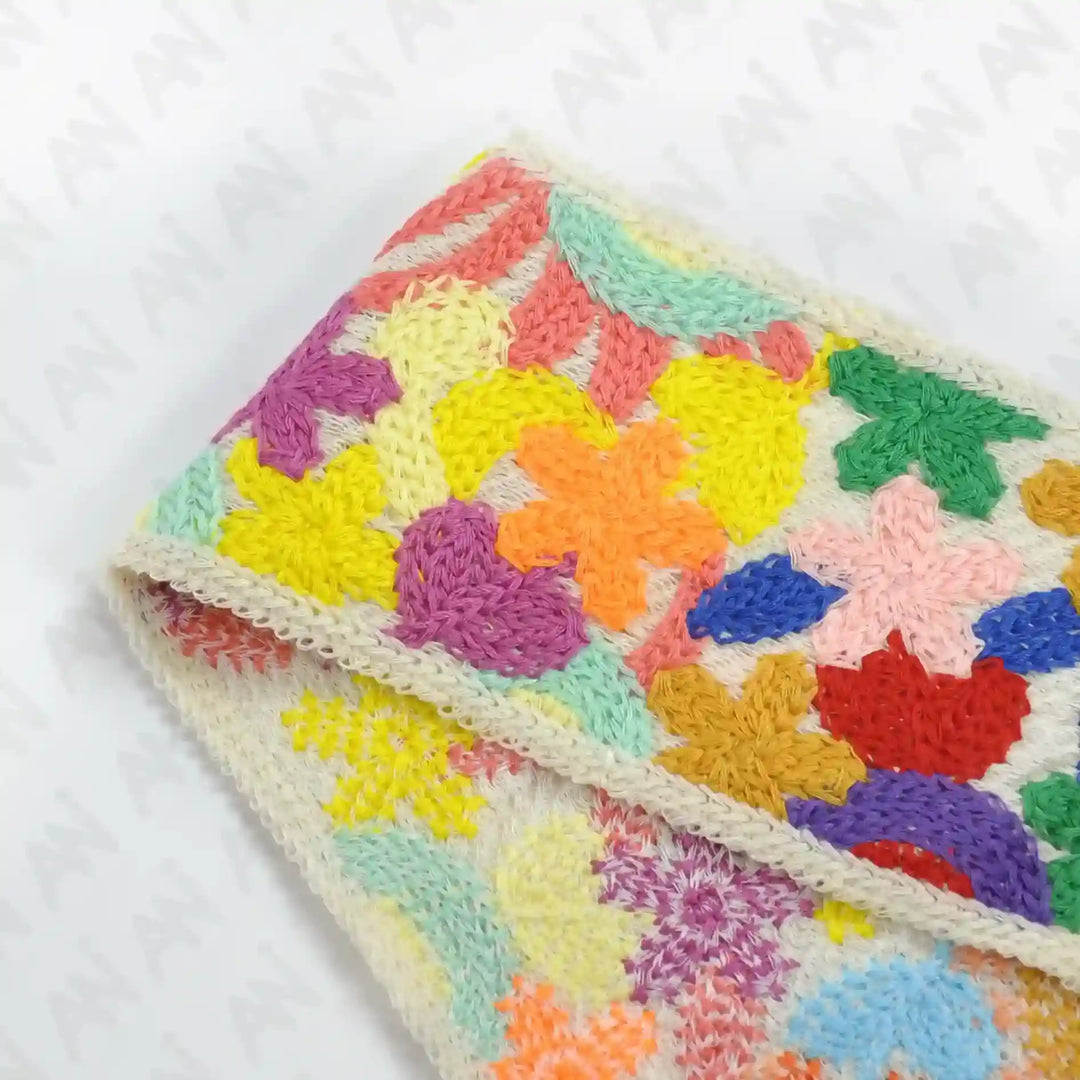 Multicolor Boho Floral Lace Trim | 2 Meter