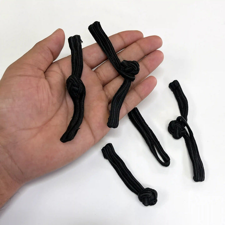 Triple-Cord Straight Frog Button