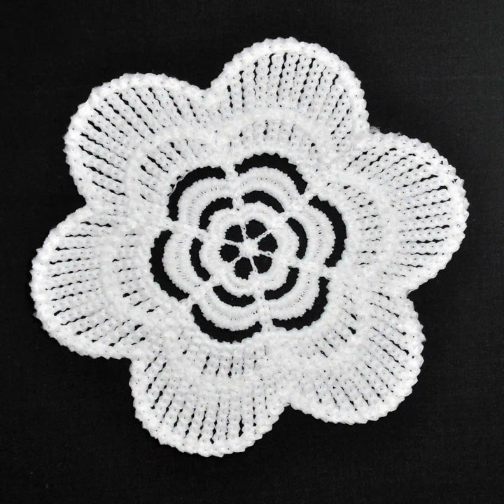 Spun Poly Floral Applique Patch