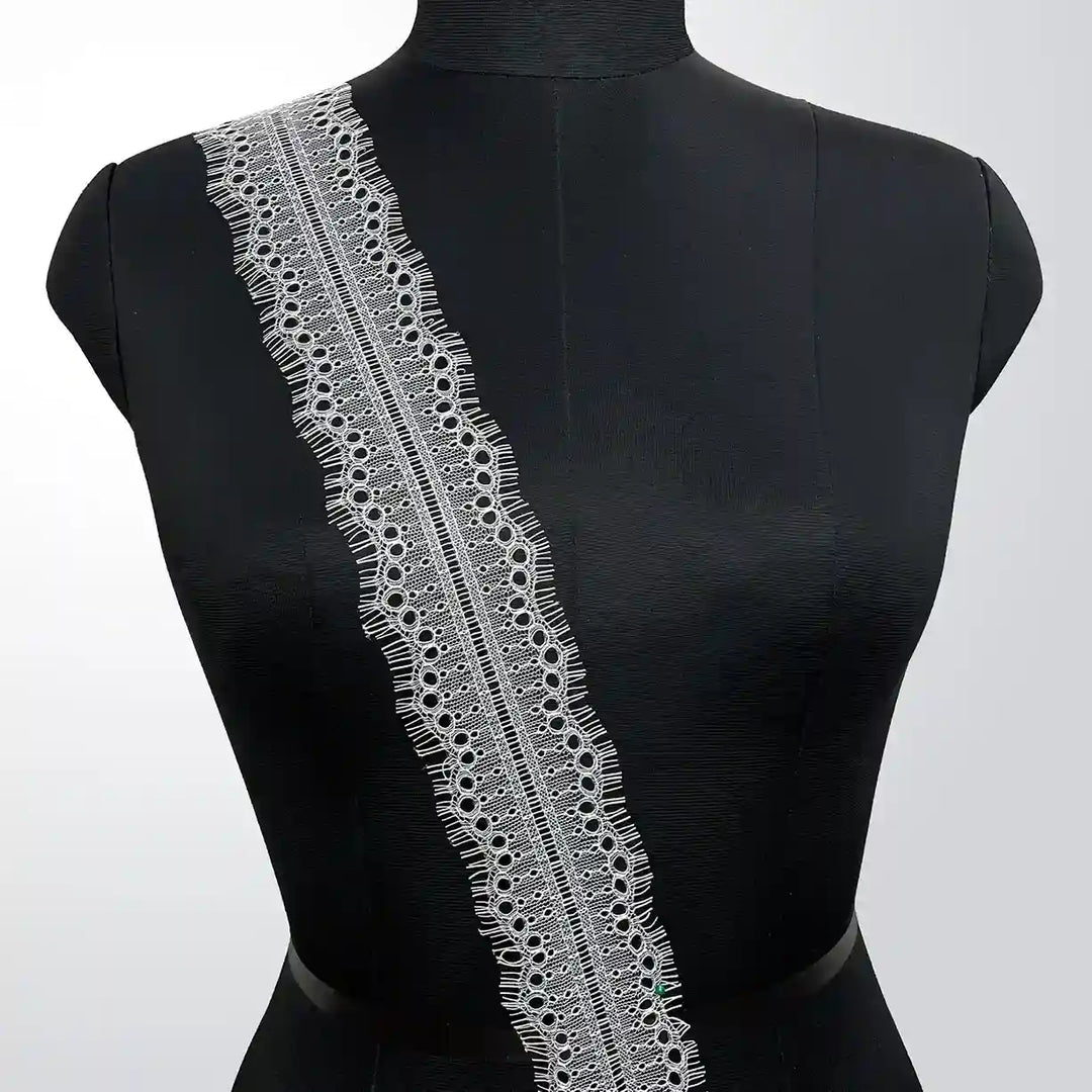 Eyelet Scallop Eyelash Lace Trim