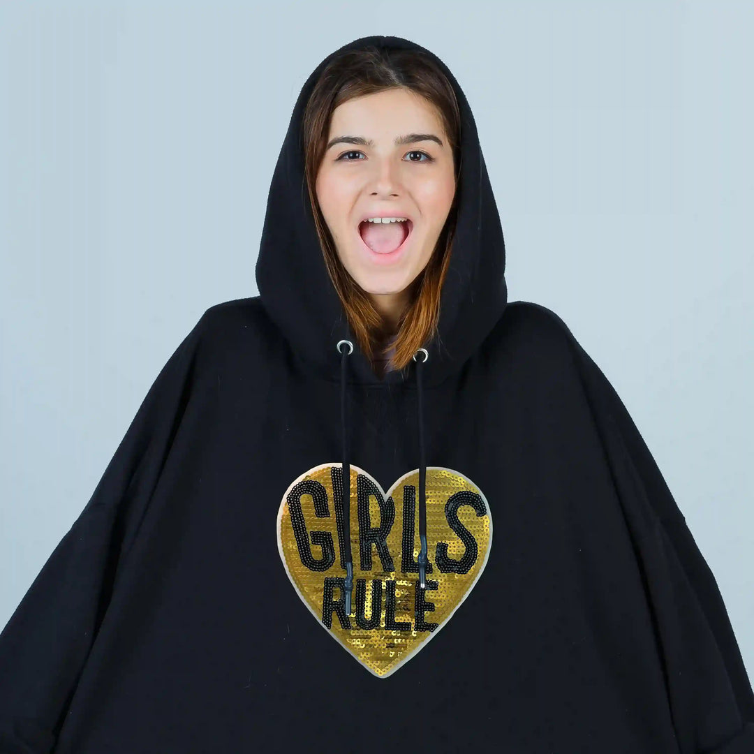 Sequins Girls Rule Patch
