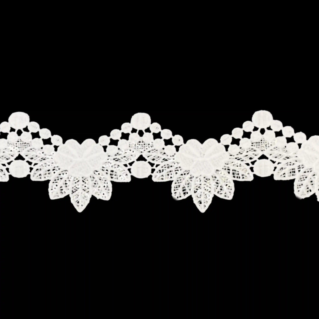 Classic Alencon Style GPO Sequins Lace |  2 Meter