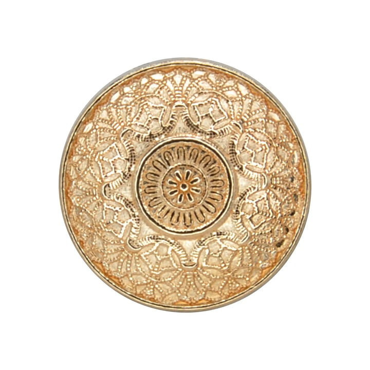 Traditional Gold Finish Metal Button | 18mm (28L)  & 21mm (34L)