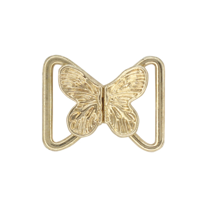 Bow gilded butterfly fasteners Frog closure metal button