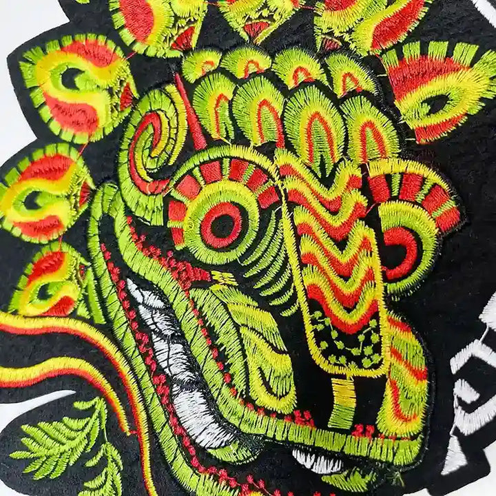 Tribal Mesoamerican Dragon Patch