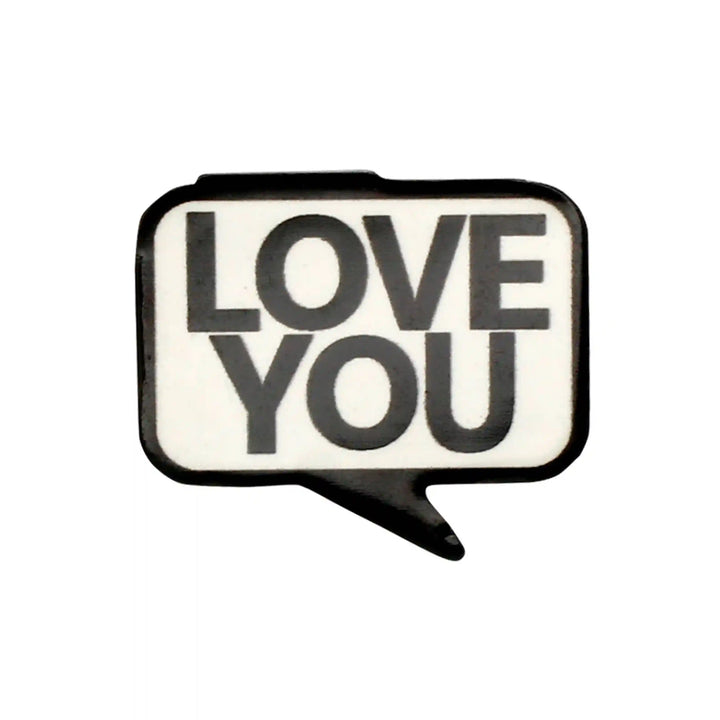 Love You Acrylic Brooch