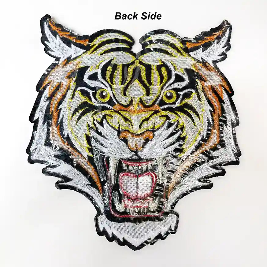 Fierce Roaring Tiger Head Embroidery Patch