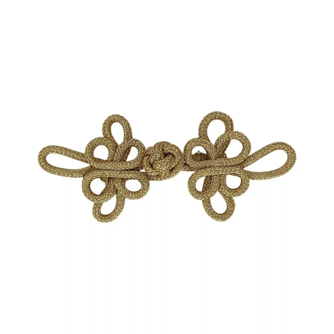 Three Petal Flower Frog Buttons