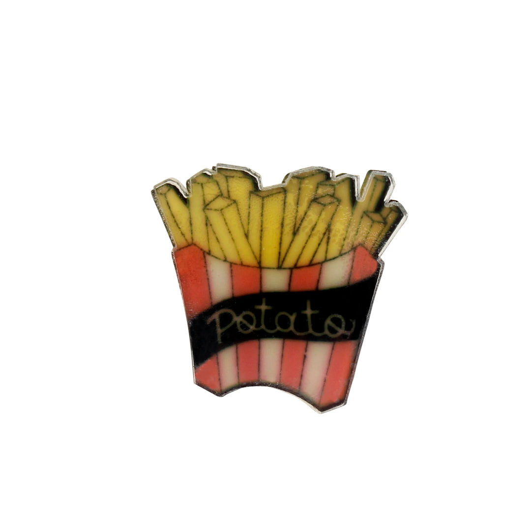 French Fries Brooch Pin