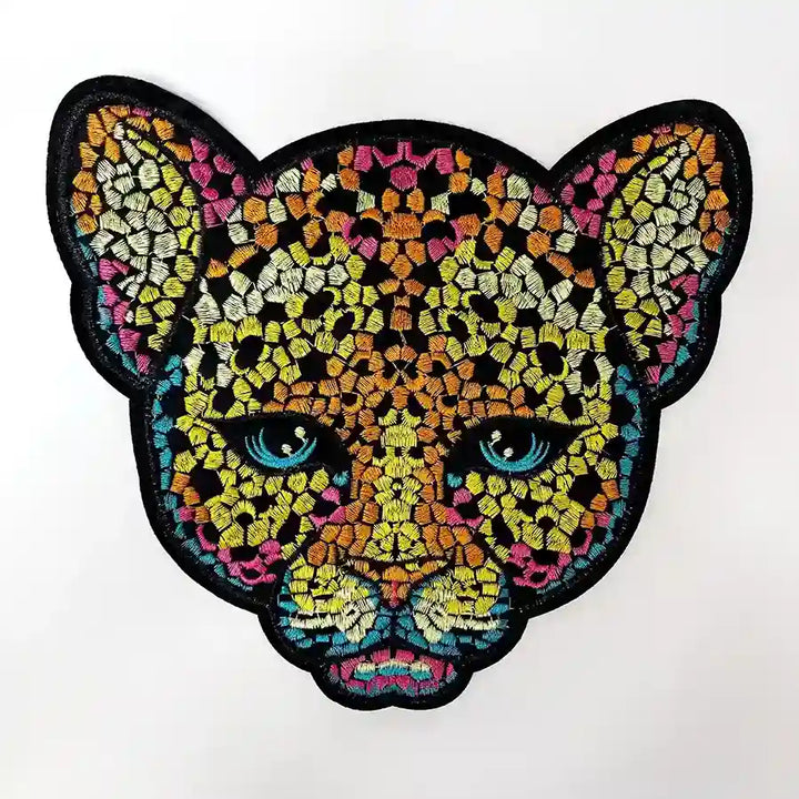 Stained Glass Leopard Patch
