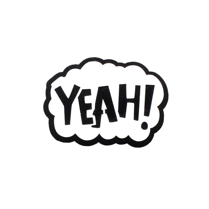 Yeah Message Acrylic Brooch