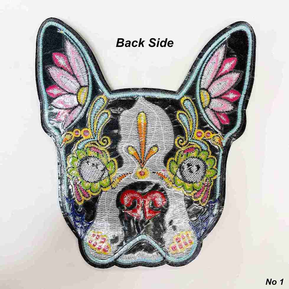 Sugar Skull Dog Embroidery