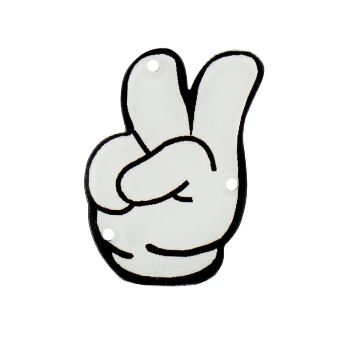 Peace Gesture Acrylic Pin Brooch