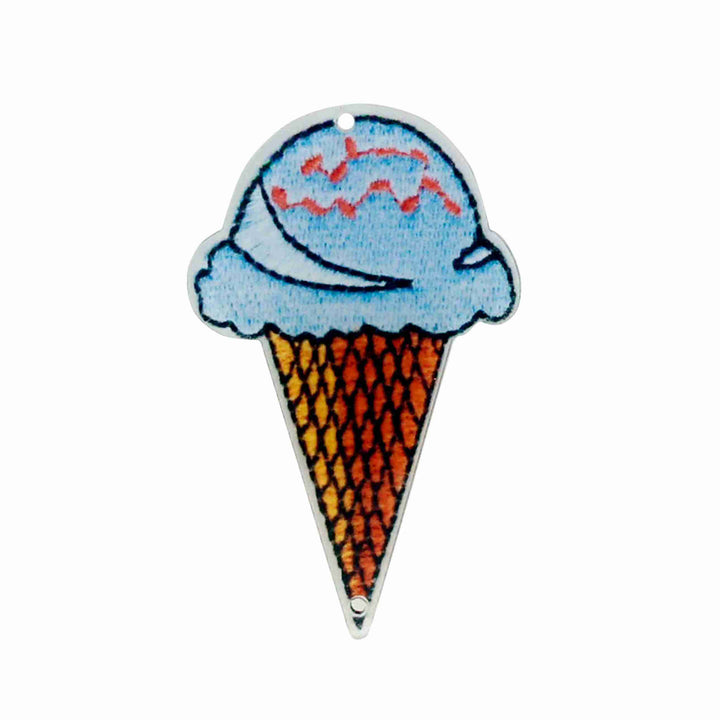 Ice Cream Acrylic Sewable Tag