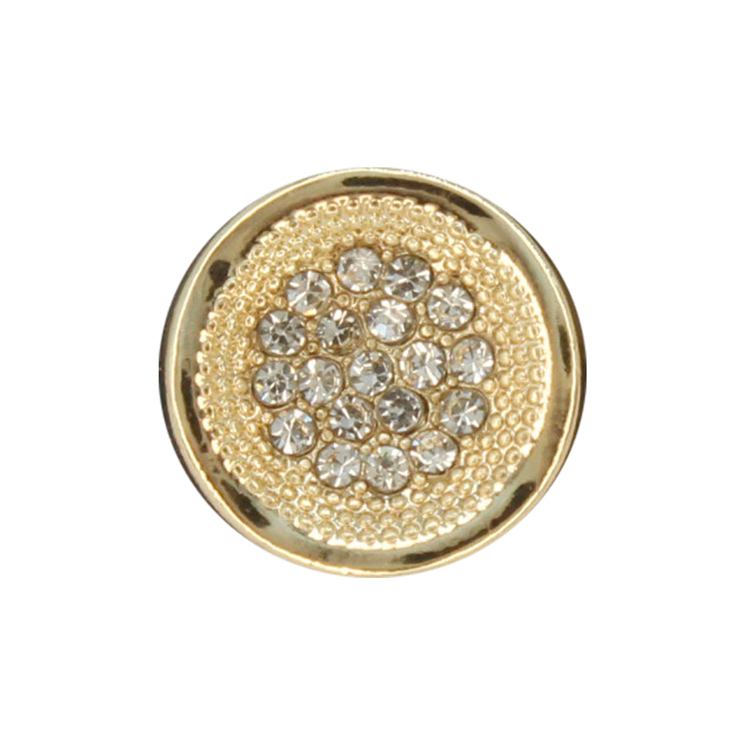 Luxurious Floral Diamond Metal Button