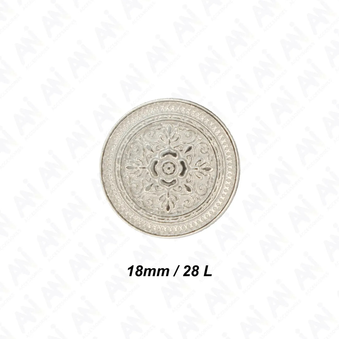 Elegant Design Metal Buttons | 18mm (28L) & 21mm (34L)