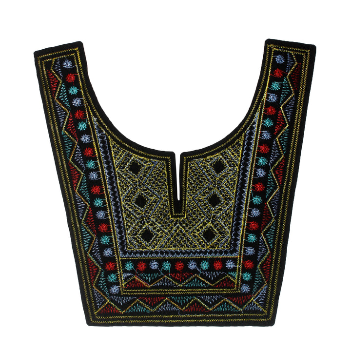 Embroidered Elegance Neckline