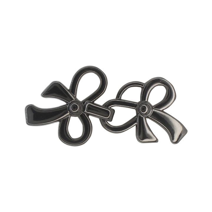 Bow Accents Frog Closure Metal Buttons